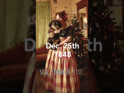 Dec. 25th 1848 #adventcalendar  #fashionhistory #holidayswithyoutube