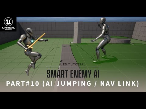 Smart Enemy AI |  (Part 10:  AI Jumping / Nav Link) | Tutorial in Unreal Engine 5 (UE5)