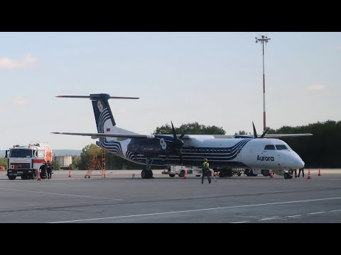 Bombardier DHC-8-400 а/к Аврора | Рейс Петропавловск-Камчатский - Анадырь