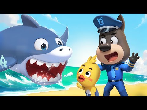 A Big Shark Is Coming | Safety Rules for Kids | Kids Cartoon | Sheriff Labrador | BabyBus TV