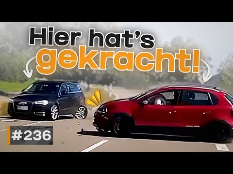 Severe accident after turning, and Audi driving at over 200 km/h follows closely! | #GERMAN #DASH...