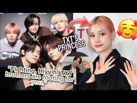 TXT being supportive brothers to Bahiyyih (+ hueningz as typical chaotic siblings)