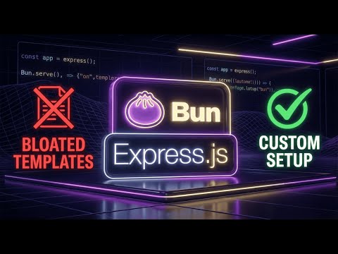 Stop Using Next.js Starters! Build a Modern Full-Stack App from Scratch (Bun & Express) | AI APPS #4