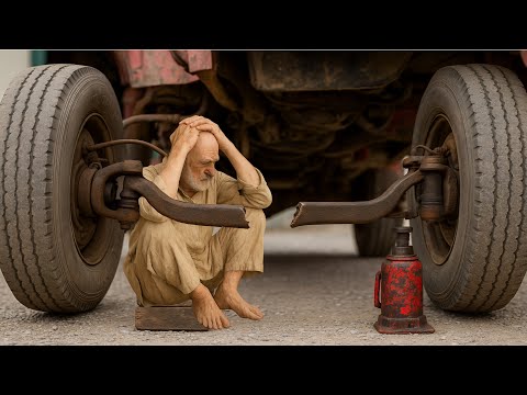 Pakistani Truck Front Axle Destroyed : Mechanic's Genius Repair of Broken Front Axle