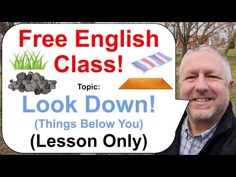 Free English Lesson! Topic: Look Down! Things Below You! 🚪🌿🍌 (Lesson Only)