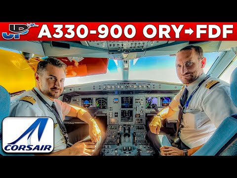 Corsair Airbus A330-900 Cockpit Paris🇫🇷 to Fort de France🇲🇶