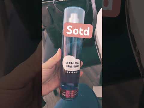 Scent of the day using mist from project use it up❤️#bathandbodyworks #projectpan #arianagrande #lov