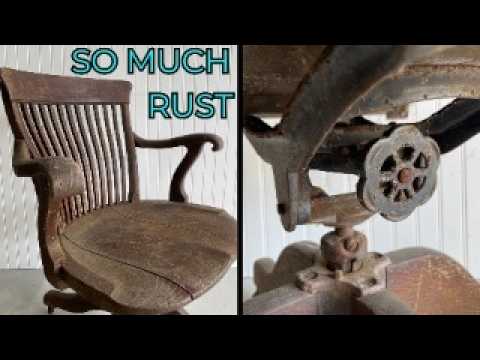 AMAZING Transformation of Antique Desk Chair | Furniture Restoration