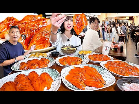 New Record for Giant Salmon Sushi in Taiwan, Owner Shocked! Sammi Sushi Mukbang