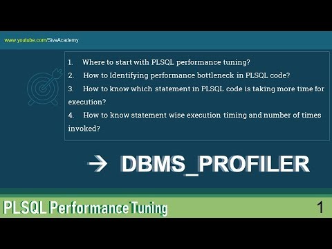 1 PLSQL Performance Tuning   Introduction to DBMS PROFILER