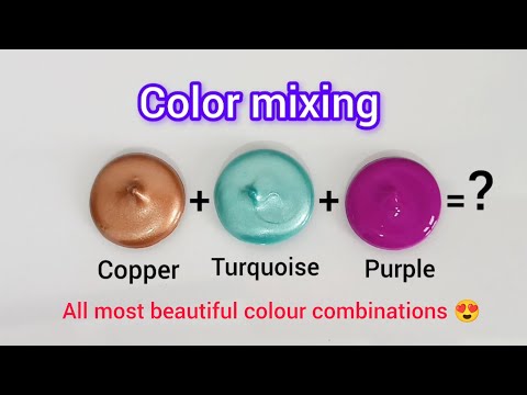 Guess the mixed colors 🎨 | Satisfying video| #Art video| #Color mixing video| #Painting mixing video
