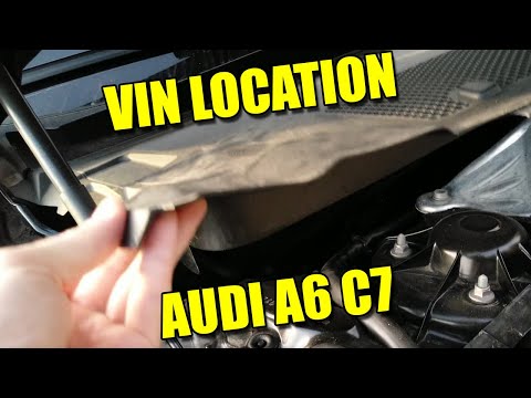 Where is VIN on Audi A6 C7 Chassis Identification Number Location