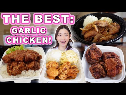 Finding THE BEST GARLIC CHICKEN in OAHU Food Tour || Garlicky Local Favorite, Iconic Diner, & more!