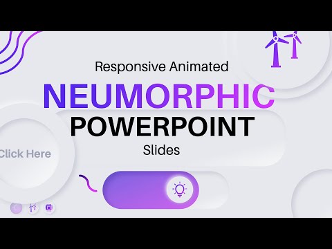 How to Create a Responsive Animated Neumorphic PowerPoint Slide: Part 1