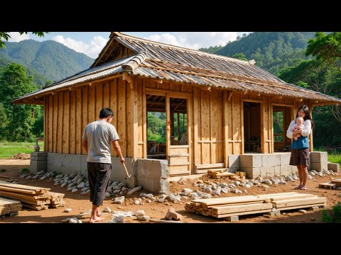 The Couple and Their Son REVIVED an Old House into Dream Wooden Home in 106 days