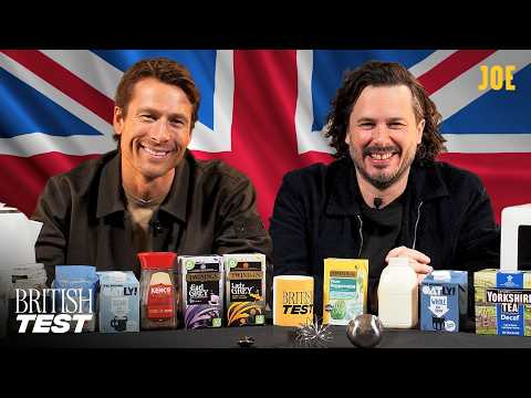 Glen Powell & Edgar Wright Take On The British Test Discussing James Bond, British Food & More