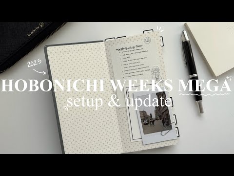 2025 hobonichi weeks mega setup & update