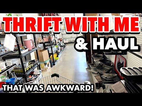 THAT WAS AWKWARD! Come THRIFTING WITH ME & I’ll share my THRIFT HAUL