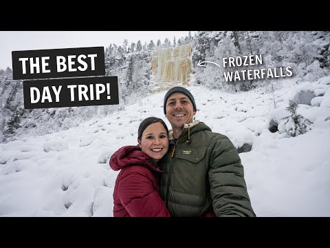 The BEST Rovaniemi day trip: FROZEN waterfalls at Korouoma (Finnish Lapland)