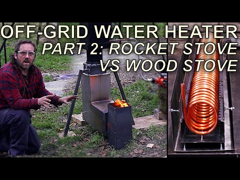 Rocket Stove Water Heater Experiment Pt2 -TOO Powerful?