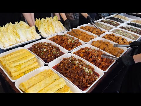 How to make Popular Korean buffet - Korean street food / 부천 무한리필 뷔페 맛집 봄봄