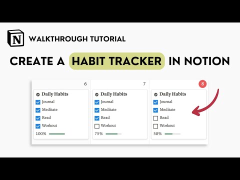 How to Create a Habit Tracker in Notion (Tutorial)