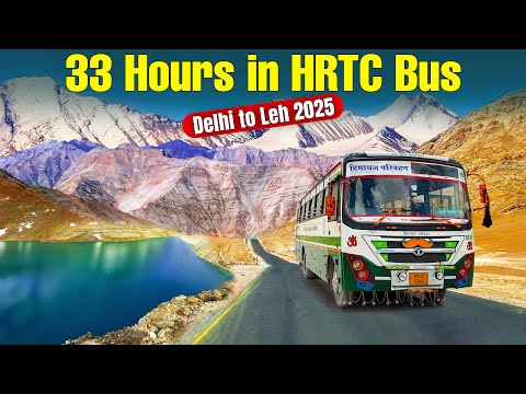 DELHI TO LADAKH - India's Longest Bus Journey with HRTC | दिल्ली से लेह लद्दाख | Himbus