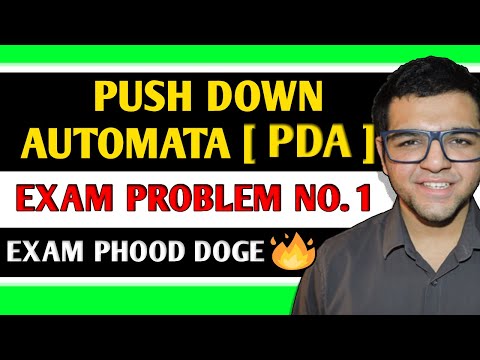 Pushdown Automata ( PDA ) Exam Problem