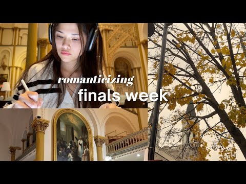 finals week study vlog 🍵ྀི nonstop studying, matcha breaks & library life