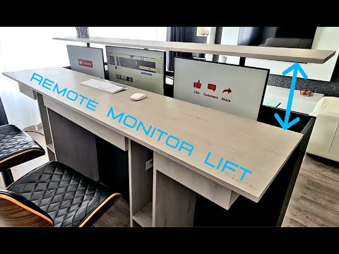DIY | Home Office Desk Setup with Monitor Lift