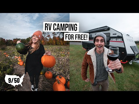 How We RV Camp FOR FREE At Wineries & Farms! - Best Off-Grid Boondocking in Ohio 😍