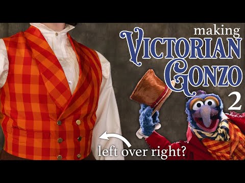 Why Gendered Buttons? Making a Waistcoat for a Historical Gonzo Muppets Christmas Carol Cosplay
