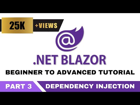 Blazor Tutorial C# - Part 3 | Blazor Dependency Injection | Singleton Service | Transient Service