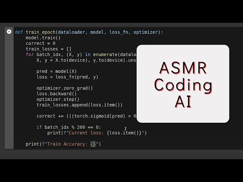 ASMR Coding: Teaching you AI | Neural Network with PyTorch | Binary Classification