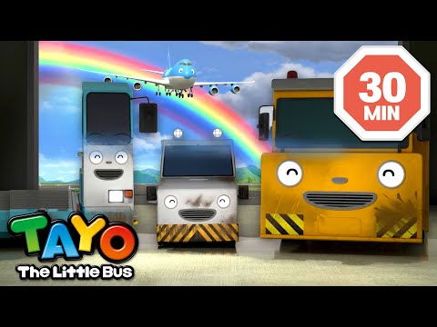 🎞️🛫 Airport Vehicles Stories l Tayo S7 English Episodes | Tayo the Little Bus