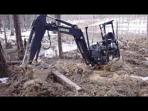 Another Sunk  Excavator Rescue!