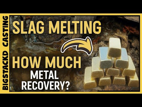 Slag Meltdown - Great Recovery From Slag Scrap - ASMR Metal Melting - BigStackD Trash To Treasure