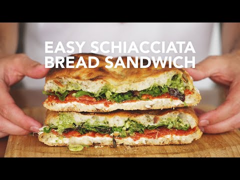 Crunchy Schiacciata Bread Sandwich