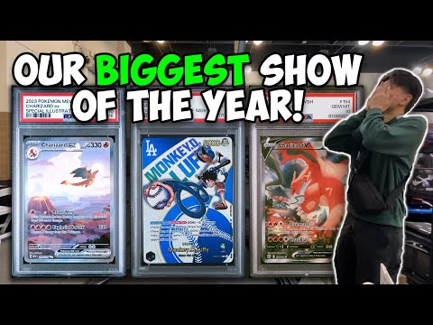 Our BIGGEST Show of the YEAR! | Front Row Card Show Pasadena 11-22 | Vendor POV