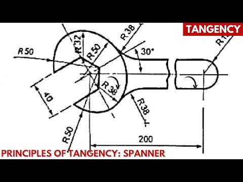 SPANNER CONSTRUCTION using principle of TANGENCY