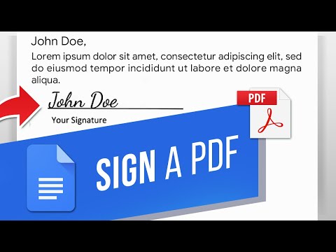 How to Digitally Sign a PDF in Google Docs | Use Google Docs to Sign Documents