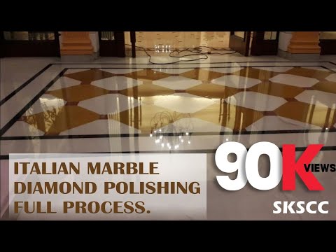 Italian Marble Diamond Polishing Full Process | With all Chemical Treatment Stages and Use| SKSCC