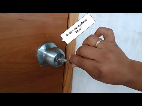 COMO QUITAR UNA CERRADURA DE PUERTA EN 2 MINUTOS #elmueblemoderno