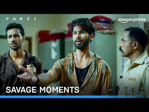 Savage Moments Counted ft. Farzi | Shahid Kapoor, Vijay Sethupathi, Kay Kay Menon | Prime Video IN