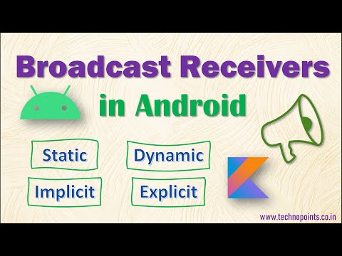 Broadcast Receivers in Android app full guide with Static, Dynamic, Implicit and Explicit Receivers
