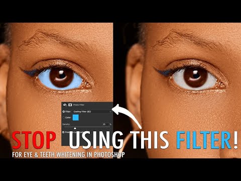 Stop Using This Photo Filter for Eye and Teeth Whitening In Photoshop