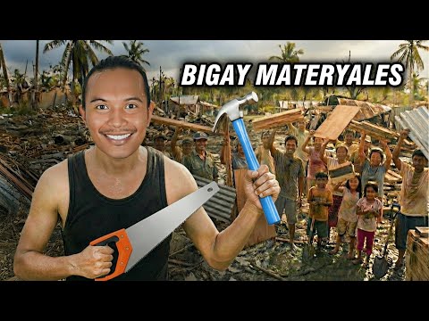 Bigay Materyales sa Mga Nawasak na Bahay