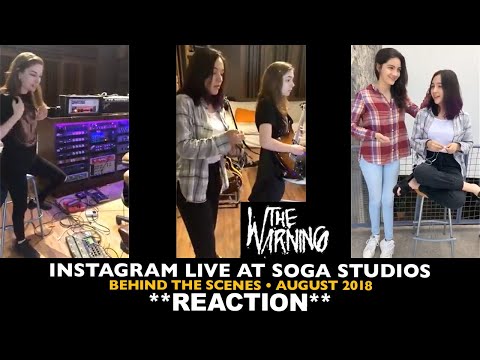 Reaction: The Warning: Insta Live at Soga Studios (August 2018) Behind the Scenes of Recording QOTMS