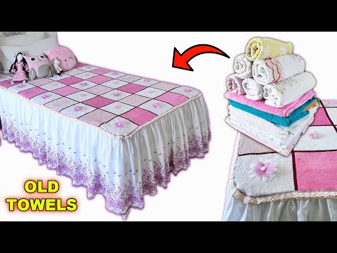 Nobody Believed What I Made From Old Towels! / Super Idea / Recycled Bedspread