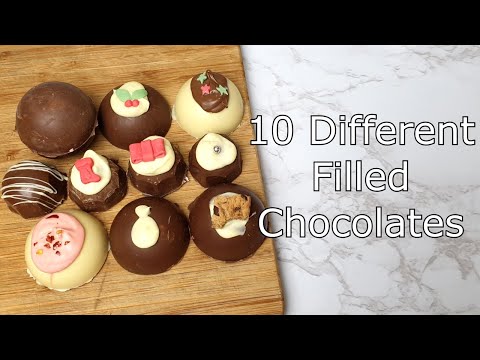 How to make 10 Filled Chocolates (Mint Creams, Brandy Creams, Rum Creams, Orange Creams and more)